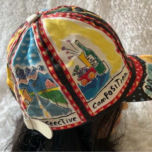 VINTAGE! Fred Babb 90s "Break the Rules" Art theme hat. Never worn. Adjustable. - Picture 4 of 7